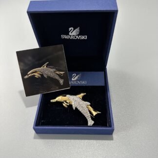 Vintage "Swarovski" Dolphins Brooch