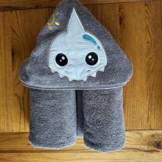 Embroidery Design for Hooded Towel Shark design (Towels not Included)