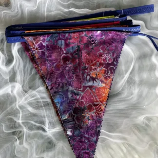 Homemade Cotton Bunting in Batik Fabric